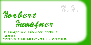 norbert humpfner business card